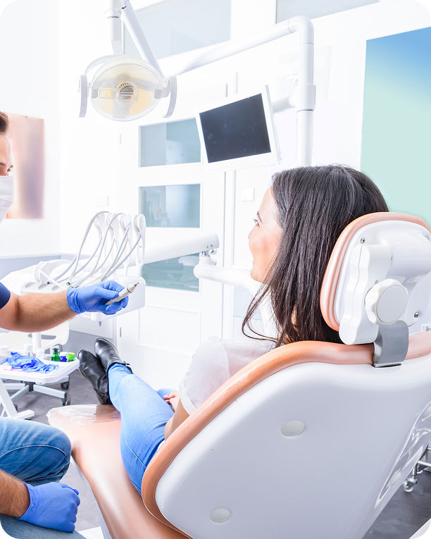 Restorative dentistry female patient